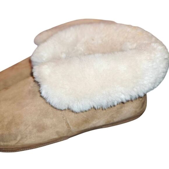 Bearpaw Sheepskin Suede Fur Comfort Booties - Picture 4 of 12